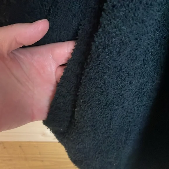 Sweet Lovely by Jen size M/L Black Super Soft Oversized Cocoon Cardigan Sweater - Picture 4 of 7